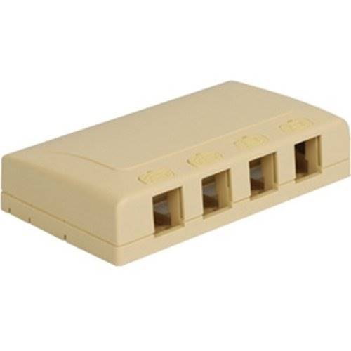 ICC IC108SB4IV Elite Surface Mount Box with 4 Port, Ivory ICC IC108SB4IV Elite Surface Mount Box with 4 Port, Ivory