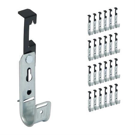 ICC ICCMSJHW22 J-Hook With Batwing, 3/4in, 25 Pk ICC ICCMSJHW22 J-Hook With Batwing, 3/4in, 25 Pk