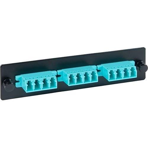 ICC ICFOPL16BG 12-Port Classic LC-LC Fiber-Optic LGX Compatible Adapter Panel with Aqua Multimode Adapters ICC ICFOPL16BG 12-Port Classic LC-LC Fiber-Optic LGX Compatible Adapter Panel with Aqua Multimode Adapters