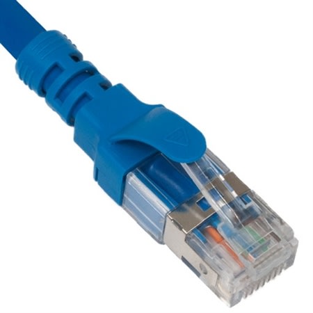 ICC CAT6A U/FTP Patch Cord, Blue, 10 FT