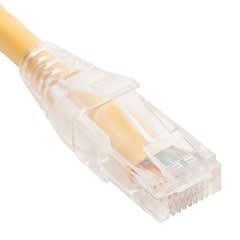 ICC ICPCST01YL CAT6 Clear Boot Patch Cord, 1' (.3m), Yellow ICC ICPCST01YL CAT6 Clear Boot Patch Cord, 1' (.3m), Yellow