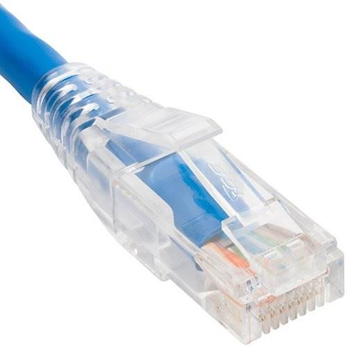 ICC ICPCST05BL CAT6 Clear Boot Patch Cord, 5' (1.5m), Blue ICC ICPCST05BL CAT6 Clear Boot Patch Cord, 5' (1.5m), Blue