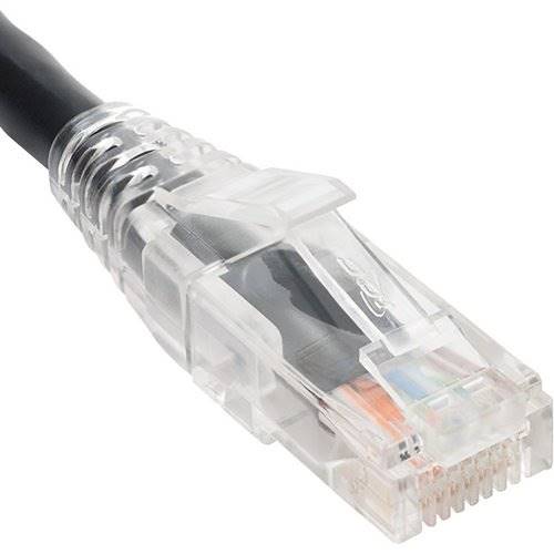 ICC ICPCST07BK CAT6 Clear Boot Patch Cord, 7' (2.1m), Black ICC ICPCST07BK CAT6 Clear Boot Patch Cord, 7' (2.1m), Black
