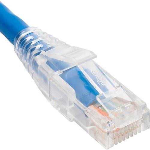 ICC ICPCST07BL CAT6 Clear Boot Patch Cord, 7' (2.1m), Blue ICC ICPCST07BL CAT6 Clear Boot Patch Cord, 7' (2.1m), Blue