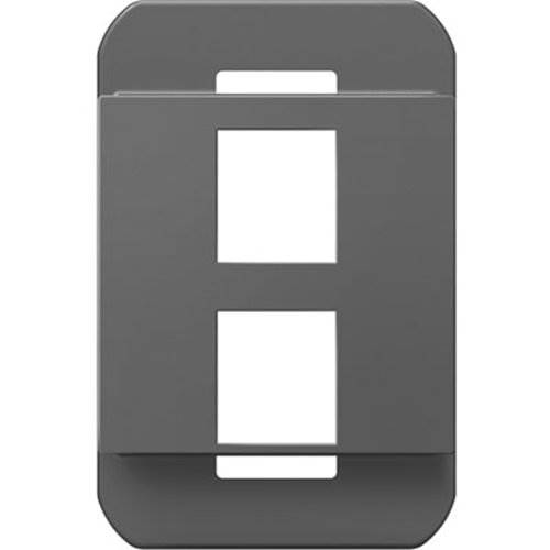 On-Q AC2PFM1 2-Port Keystone Frame, Magnesium