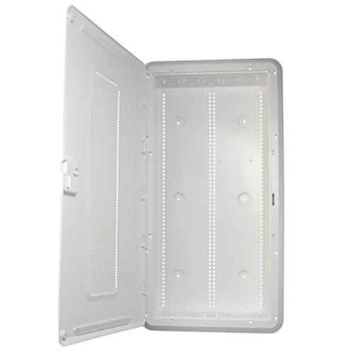 Legrand - OnQ 30 Inch Media Enclosure, Wifi Electrical Box, Cable Management Box for Distribution of Networking Service, Recessed Media Box Lets Signal Through, White, ENP4250-NA