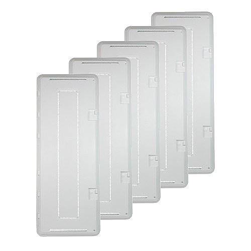 Legrand - OnQ 42-Inch Media Enclosure, Plastic Media Cabinet for Media Box, Trim and Hinged Cover Only, White, 5 Pack, ENP42605-NA