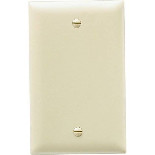 Pass & Seymour TP13BK Trademaster 1-Gang Blank Wall Plate, Black