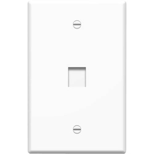 On-Q WP3301WH10 1-Gang, 1-Port Oversized Wall Plate, White, 10-Pack On-Q WP3301WH10 1-Gang, 1-Port Oversized Wall Plate, White, 10-Pack