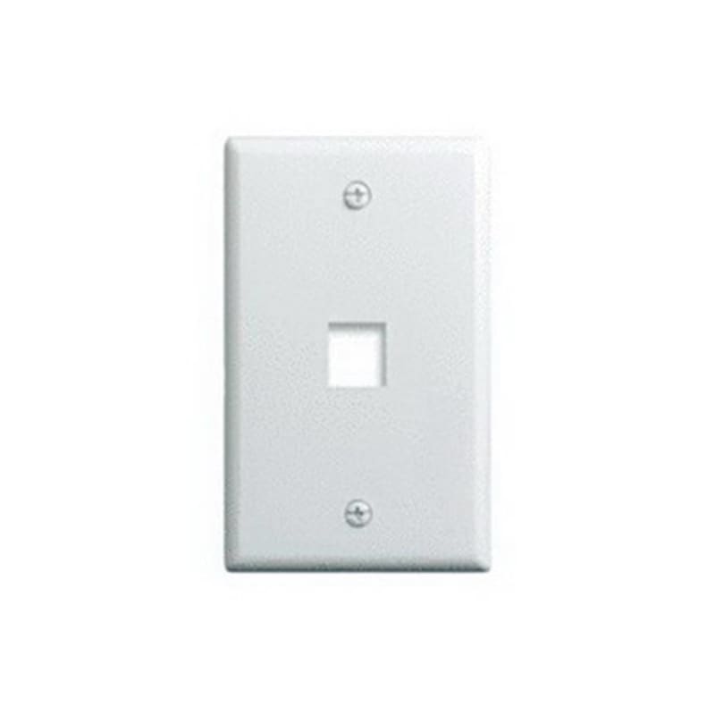 Legrand On-Q 1-Gang, 1-Port Wall Plate, White Legrand On-Q 1-Gang, 1-Port Wall Plate, White