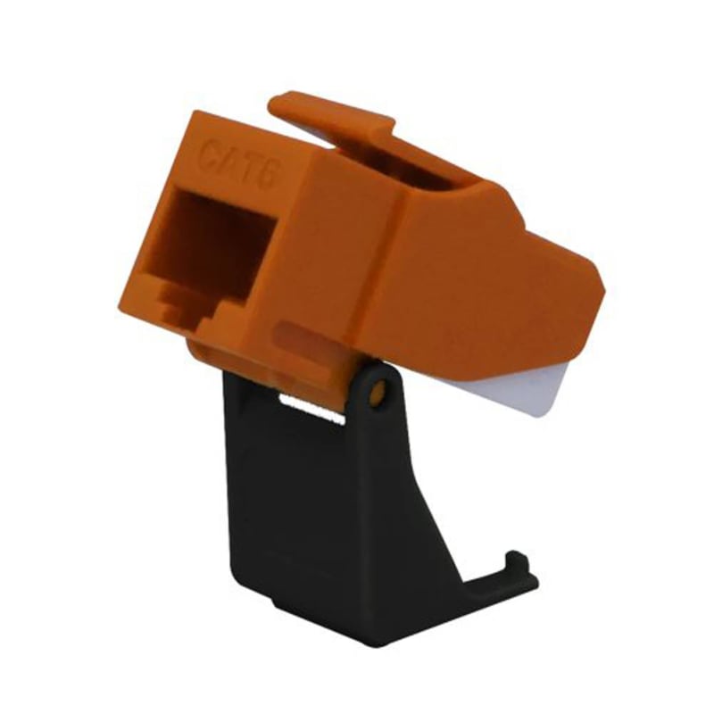 Legrand On-Q Rj45 CAT 6 Keystone Insert, Orange (M20) Legrand On-Q Rj45 CAT 6 Keystone Insert, Orange (M20)
