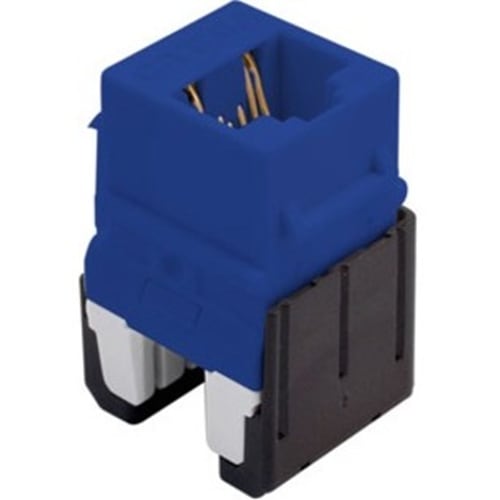 Legrand On-Q Quick Connect CAT 6a Rj45 Keystone Insert, Blue (M10)