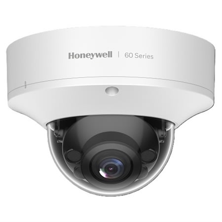 Honeywell HC60W45R2P-V 60 Series 5MP AI Indoor Dome Camera, 2.7-13.5mm Varifocal Lens, White