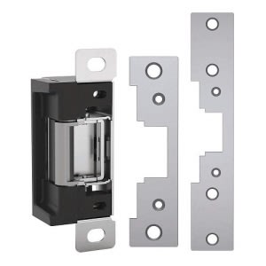HES 7000C-630 7000 Series Complete Pac Electric Strike Kit Preload Solution, Includes 791 and 792 Faceplates, Satin Stainless Steel