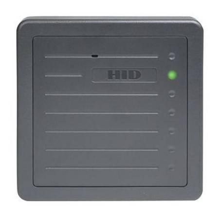 HID 5455BKN00 ProxPro II Proximity Card Reader with Wiegand Output, Beep On, LED Normally Red, Reader Flashes Green on Tag Read, Black