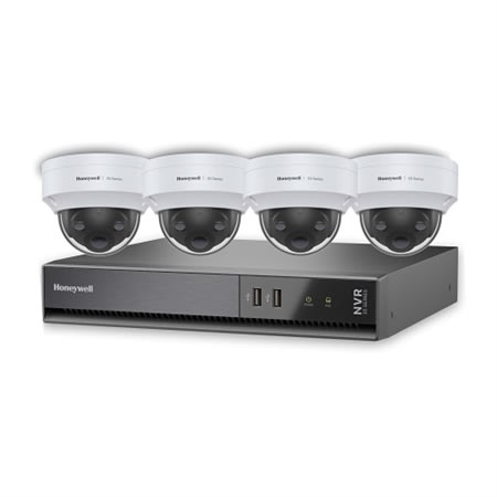 Honeywell HN35040101D45PK 35 Series Video Surveillance Kit with (4) 5MP Day-Night Dome Cameras and (1) 4-Channel NVR