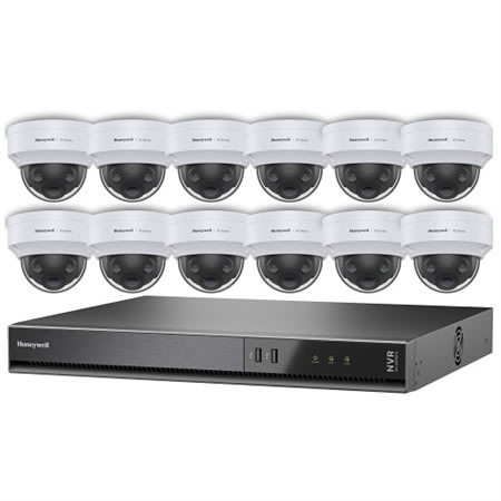 Honeywell HN35160204D125PK 35 Series Video Surveillance Kit with(12) 5MP Day-Night Dome Cameras and (1) 16-Channel NVR