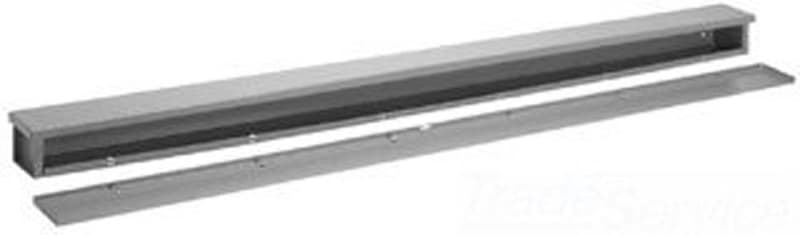 Hoffman A101048RT Wiring Trough; 48"x10"x10", 14 Gauge Plated Steel, Gray