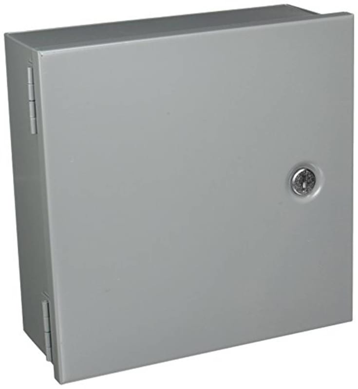 Hoffman A10N104 NEMA 1 Enclosure, Steel, Small, 10.00" x 10.00" x 4.00", Gray