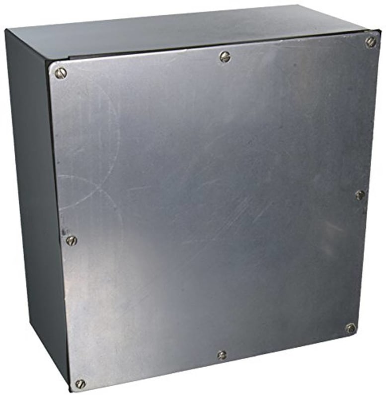 Hoffman A12126GSC Enclosure; 6 Inch Depth, 14 Gauge Steel, Gray