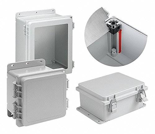 Hoffman A14128PHC Enclosure, PolyPro, Polyester, 14.02" x 12.01" x 8.35"
