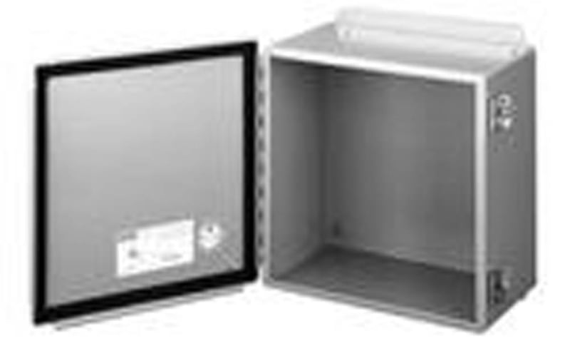 Hoffman A16106CH Junction Box, NEMA 12, Hinged Cover, 16" x 10" x 6"