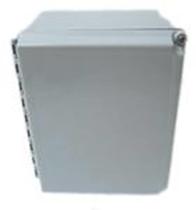 Hoffman Enclosure, NEMA 4X, Hinged Cover, 16" x 14" x 8", Gray, Fiberglass Hoffman Enclosure, NEMA 4X, Hinged Cover, 16" x 14" x 8", Gray, Fiberglass