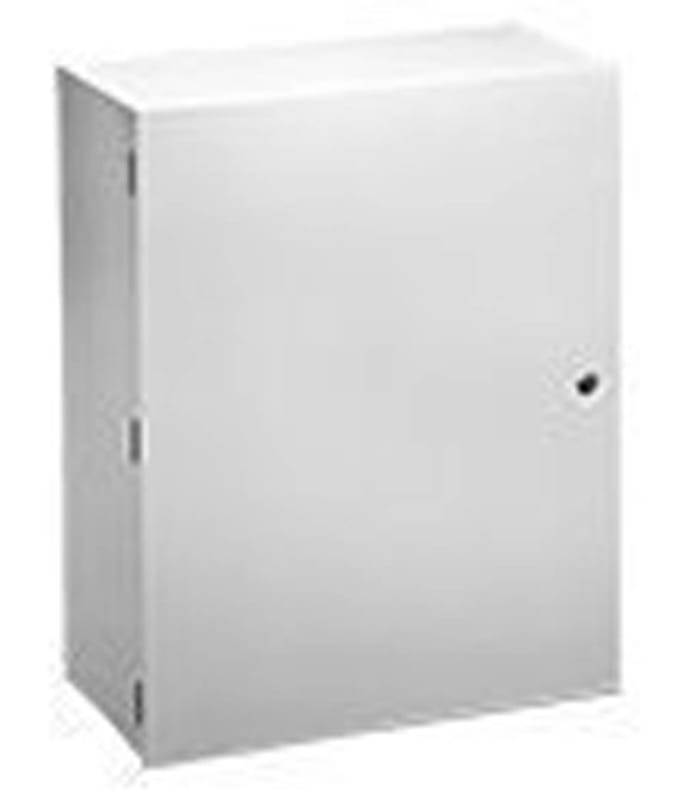 Hoffman A24N24ALP Medium Enclosure, NEMA 1, Steel, 24.00" x 24.00" x 6.62", Gray