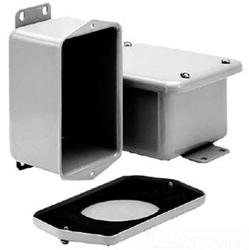 Hoffman A402DSC J Box, NEMA 12, Flat Cover with Screws, Steel, Gray