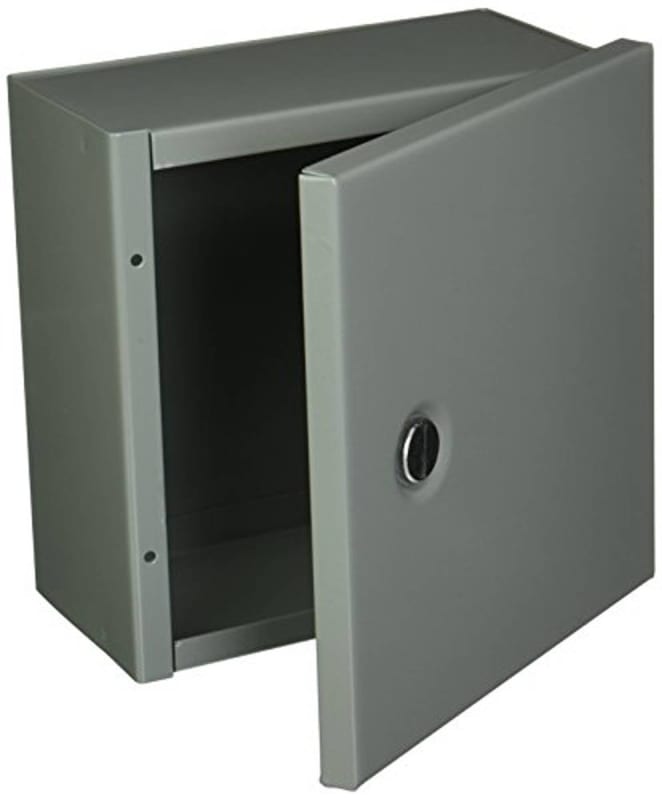 Hoffman A8N84 NEMA 1 Enclosure, Steel, Small, 8.00" x 8.00" x 4.00", Gray Hoffman A8N84 NEMA 1 Enclosure, Steel, Small, 8.00" x 8.00" x 4.00", Gray
