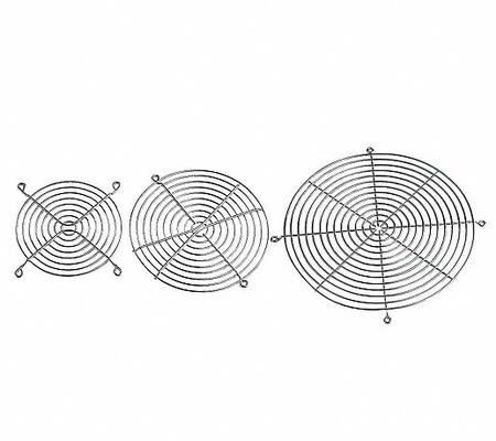 Hoffman AGARD4 4" Fan Finger Guard, Steel/Chrome