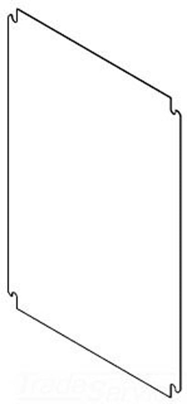 Hoffman CP2420 Panel, Steel, Fits 24.00" x 20.00", 22.20" x 18.20", White