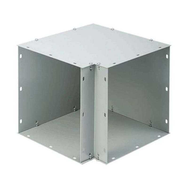 Hoffman F1010G90E Wireway, 90 Degree Elbow, NEMA 1, Steel, 10.00" x 10.00", Gray Hoffman F1010G90E Wireway, 90 Degree Elbow, NEMA 1, Steel, 10.00" x 10.00", Gray