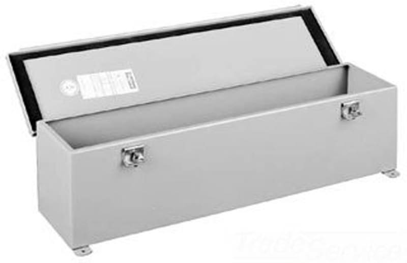 Hoffman F1212T48HC Wire Trough, Hinged Cover, Steel, 12.00"x12.00"x48.00", Gray
