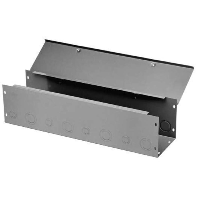 Hoffman F44G36WK Wireway, NEMA 1, Straight Section with Knockouts, Steel, Gray