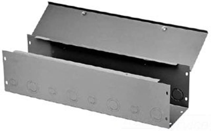 Hoffman Wireway, NEMA 1, Straight Section with Knockouts, Steel, 6"x6"x12", Gray Hoffman Wireway, NEMA 1, Straight Section with Knockouts, Steel, 6"x6"x12", Gray