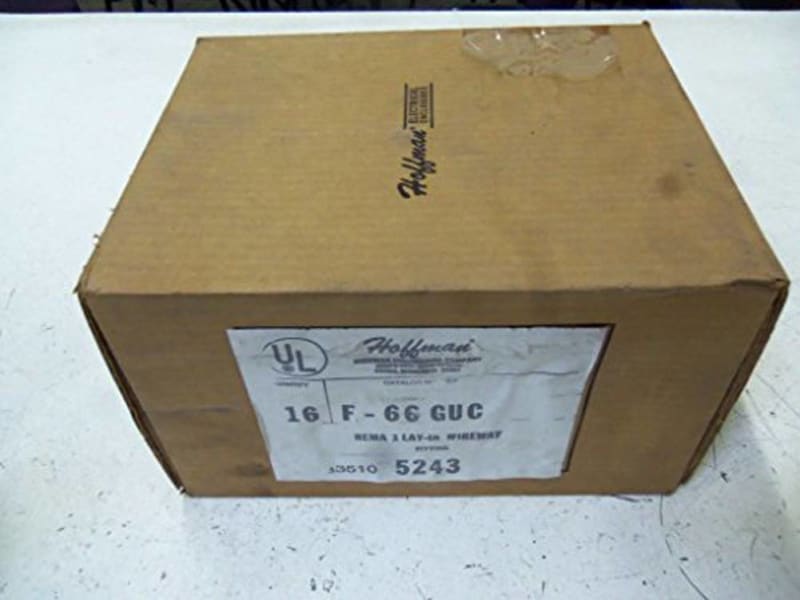 Hoffman F66GUC Wireway, NEMA 1, U- Connector, Steel, Fits 6.00" x 6.00", Gray