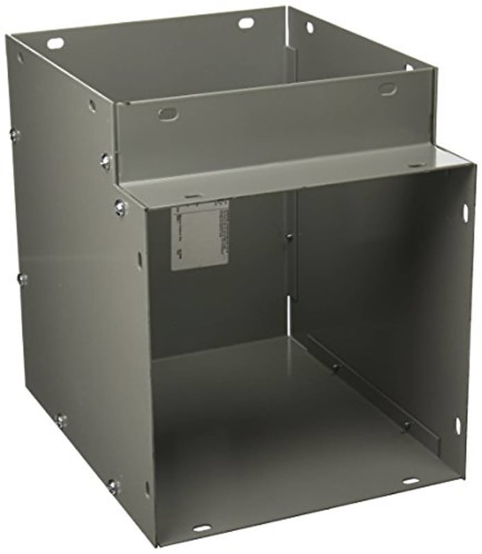 Hoffman F88G90E Wireway, NEMA 1, 90 Degree, Steel, 8.00" x 8.00", Gray Hoffman F88G90E Wireway, NEMA 1, 90 Degree, Steel, 8.00" x 8.00", Gray