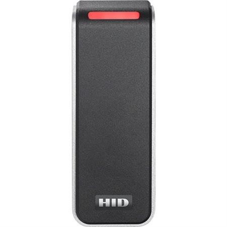 HID 20NKS-02 Signo 20 Mullion Contactless Smartcard Narrow Reader, 13.56mHz Profile, OSDP/Wiegand, Pigtail, Mobile Ready, Black with Silver Trim (Replaces R15, RP10)