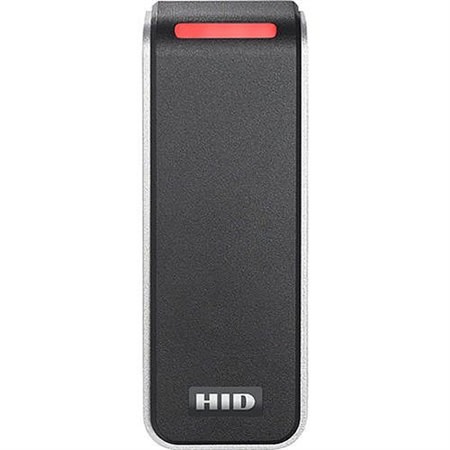 HID 20NKS-T2-000000 Signo 20 Mullion Reader, 13.56mHz Profile, OSDP/Wiegand, Pigtail, Mobile Ready, Black with Silver Trim