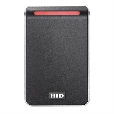 HID 40HNKS-03-00059X Signo PIV 40 FIPS Reader, Custom Profile, Pigtail, Mobile Ready, Black with Silver Trim
