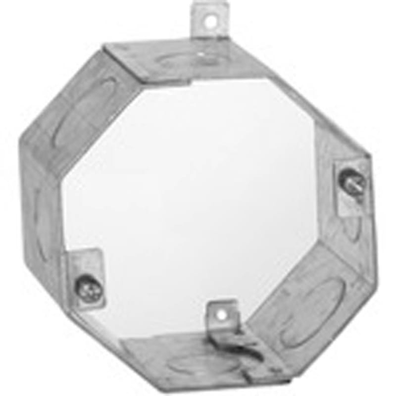 Hubbell-Raco 271 Concrete Ring, 2-1/2" Deep, 1/2" & 3/4" KOs, Metallic Hubbell-Raco 271 Concrete Ring, 2-1/2" Deep, 1/2" & 3/4" KOs, Metallic