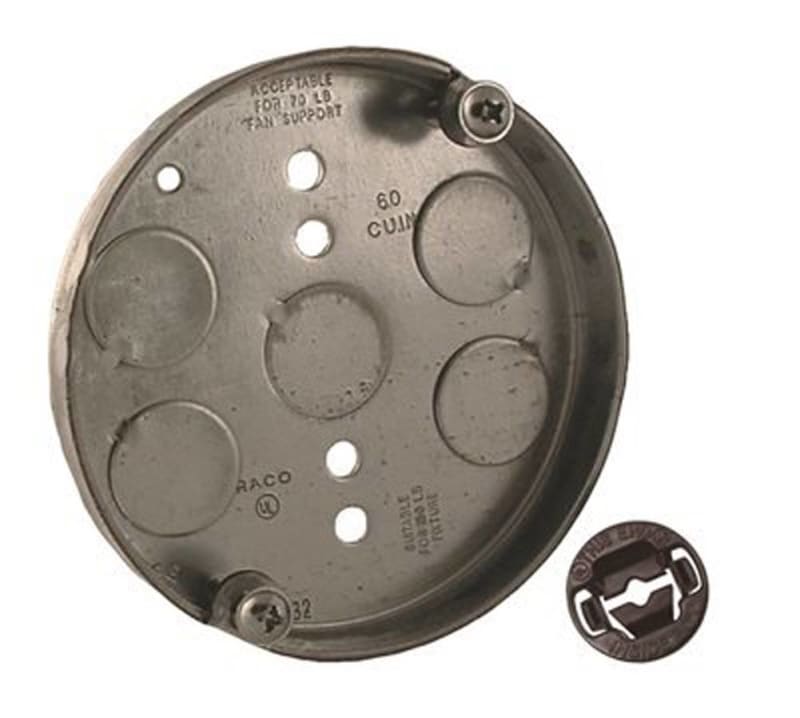 Raco Electrical Box,Round Ceiling Pan  295-1
