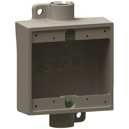 2fsc2 34 2fsc 2gang al shallow device box 2fsc2 34 2fsc 2gang al shallow device box