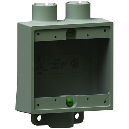 2fsd1 12 2fsd 2gang al device box