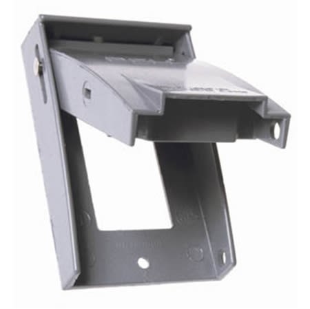 50280 weatherproof cover 1gang gfci vertical alumi