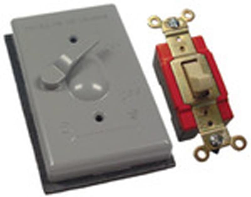 Hubbell-Raco 5128-0 Weatherproof Cover, 1-Gang, Type: Lever Switch, Die Cast Hubbell-Raco 5128-0 Weatherproof Cover, 1-Gang, Type: Lever Switch, Die Cast