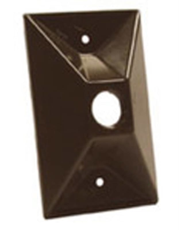 Hubbell-Raco 5186-2 Weatherproof Cover, 1-Gang, Vertical/Horizontal, 1/2" Hub Hubbell-Raco 5186-2 Weatherproof Cover, 1-Gang, Vertical/Horizontal, 1/2" Hub