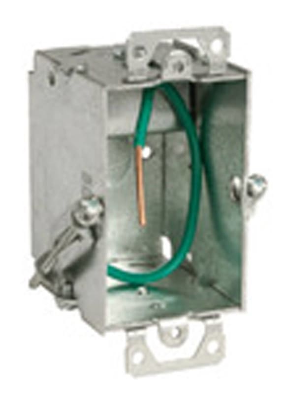 Hubbell-Raco 523S Switch Box, Gangable, 2-1/2" Deep, AC/MC/Flex Clamps