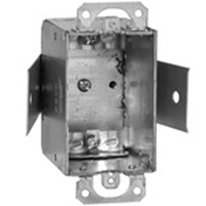 Hubbell-Raco 545 Switch Box, Non-Gangable, 2-1/2" Deep, NM Clamps Hubbell-Raco 545 Switch Box, Non-Gangable, 2-1/2" Deep, NM Clamps